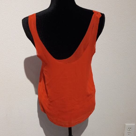 CLUB MONACO 100% silk shell 2 layer top, XS - Picture 3 of 6